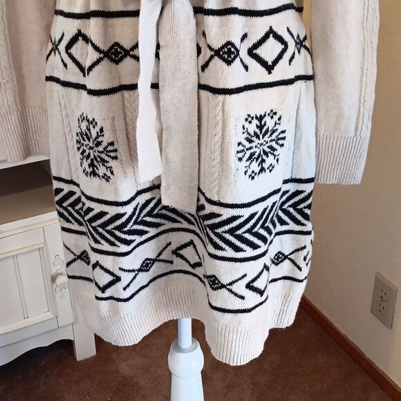 NWT Lucky Brand Jacquard Sweater Dress. - Picture 4 of 15